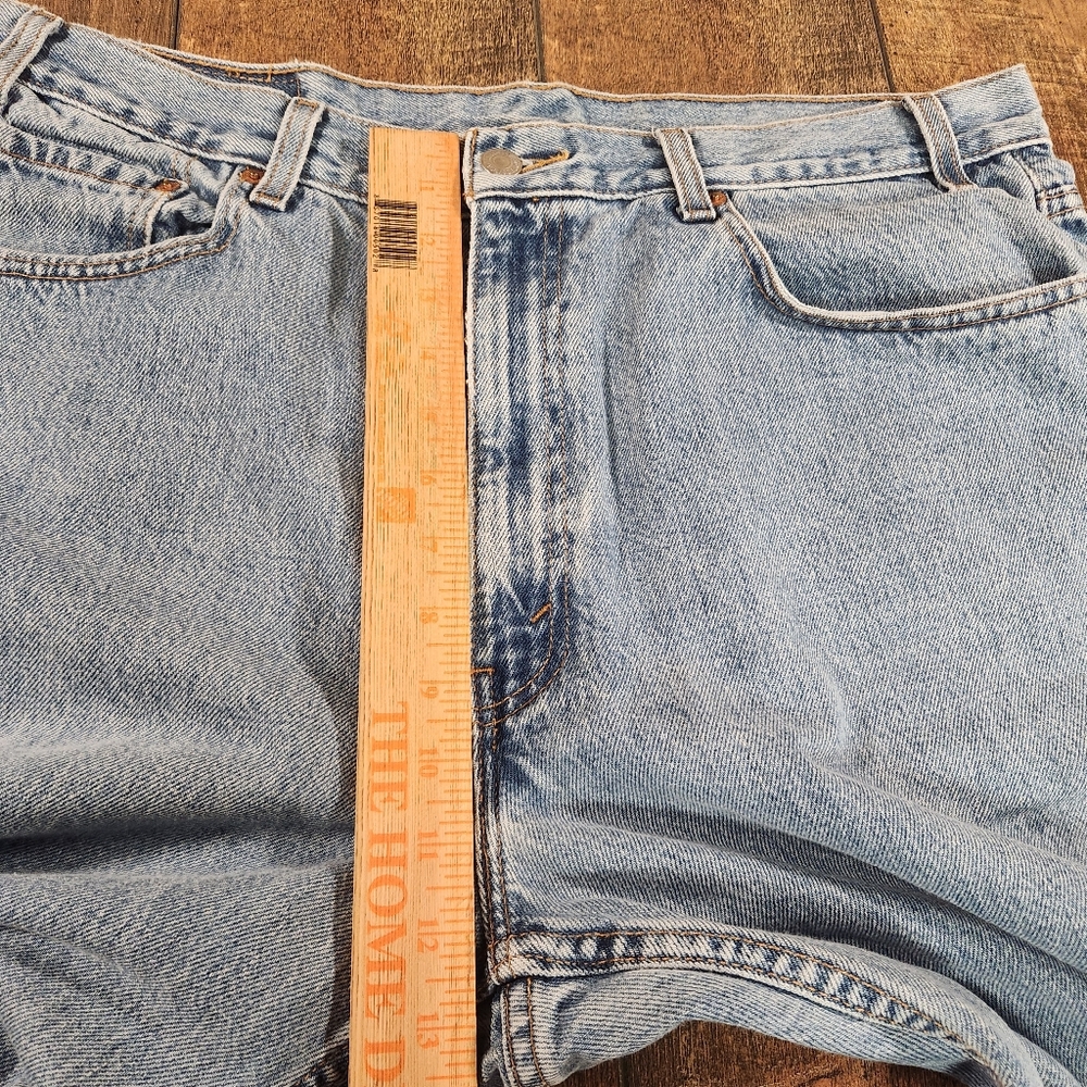 Vintage Levis 550 Jeans Men 36x30 Blue Relaxed Tapered Light Wash Tag 38x30 Y2K - Picture 9 of 11